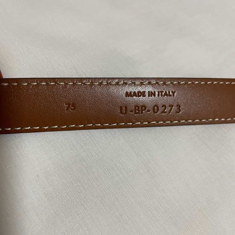Celine  金棕 凱旋門 皮帶 腰帶 TRIOMPHE 18mm-4