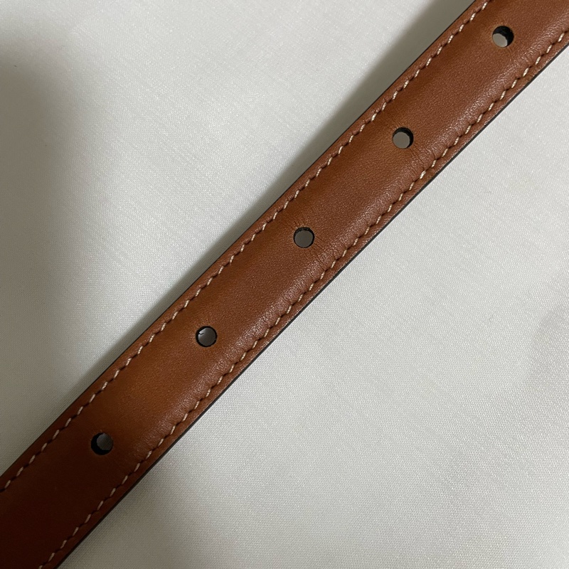 Celine  金棕 凱旋門 皮帶 腰帶 TRIOMPHE 18mm-17