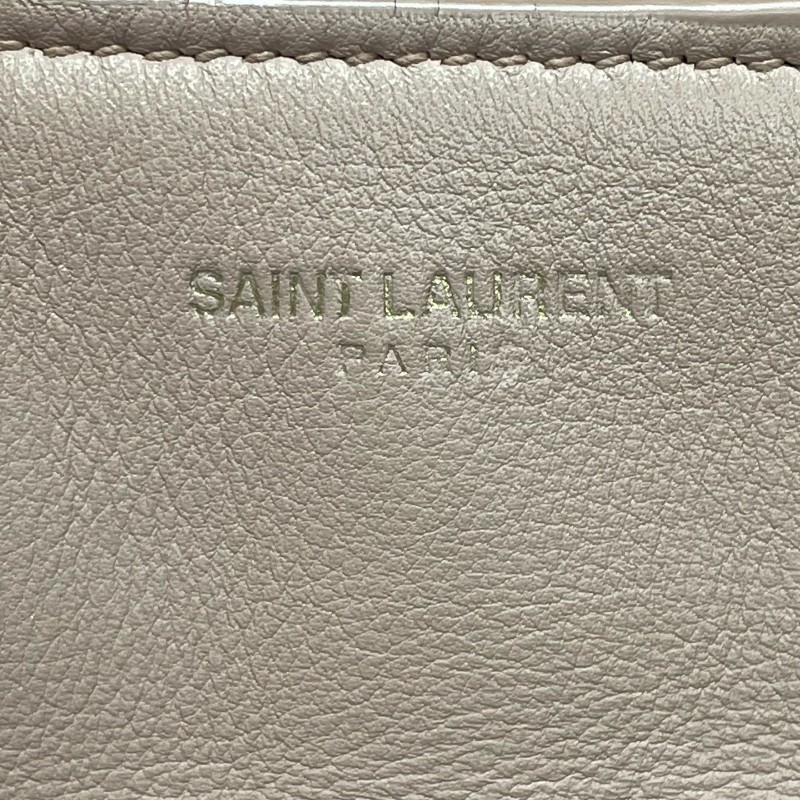 SAINT LAURENT Ysl cabas 粉紅色牛皮 小號 金扣 手提包肩背包-13