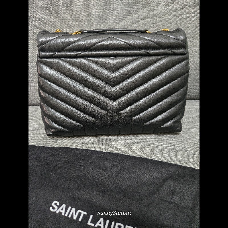 YSL Saint Laurent 聖羅蘭 loulou黑金 鍊條包 肩背包 斜背包-12
