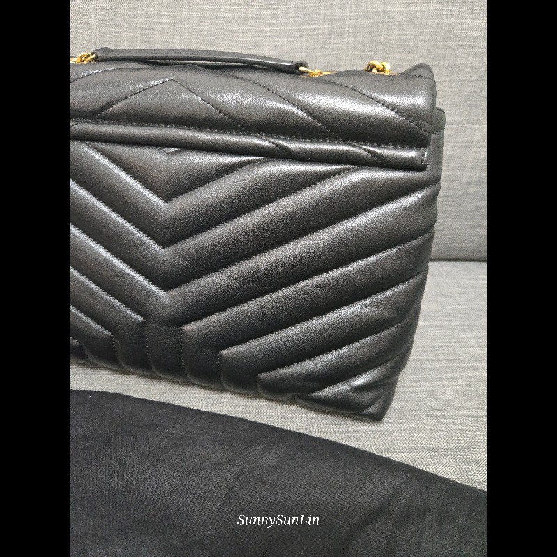 YSL Saint Laurent 聖羅蘭 loulou黑金 鍊條包 肩背包 斜背包-13