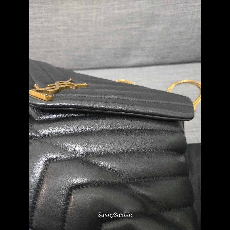 YSL Saint Laurent 聖羅蘭 loulou黑金 鍊條包 肩背包 斜背包-25