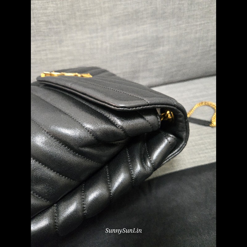 YSL Saint Laurent 聖羅蘭 loulou黑金 鍊條包 肩背包 斜背包-26