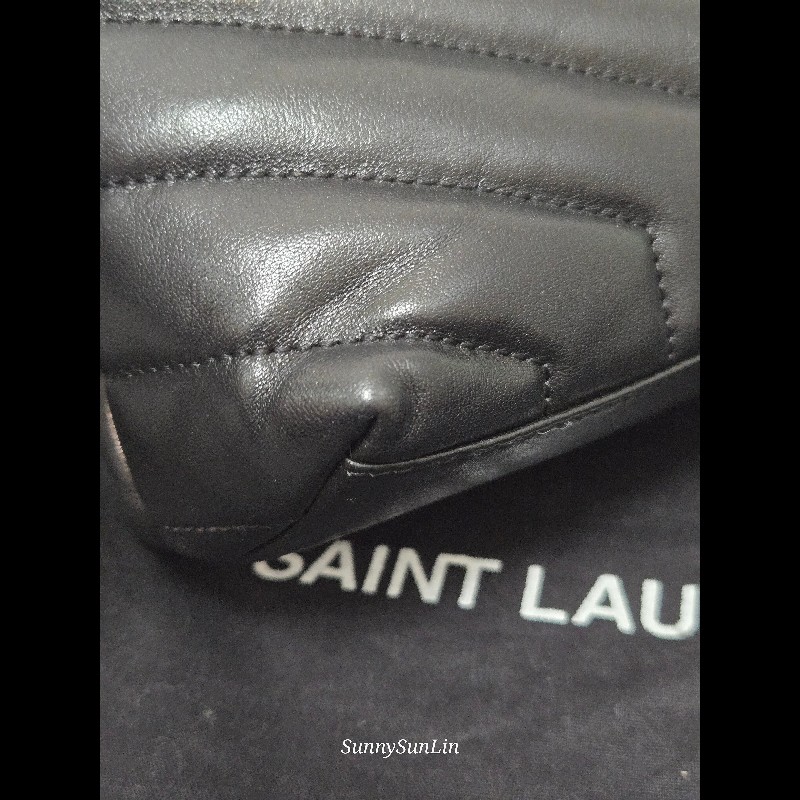 YSL Saint Laurent 聖羅蘭 loulou黑金 鍊條包 肩背包 斜背包-33