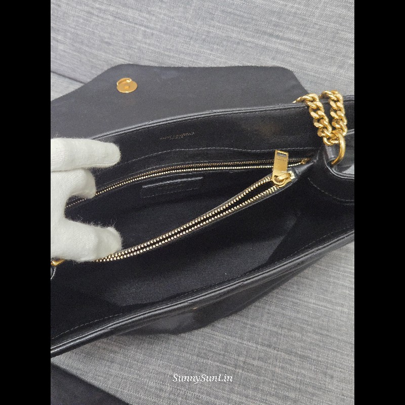 YSL Saint Laurent 聖羅蘭 loulou黑金 鍊條包 肩背包 斜背包-44