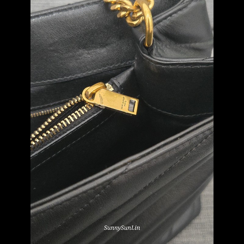 YSL Saint Laurent 聖羅蘭 loulou黑金 鍊條包 肩背包 斜背包-45