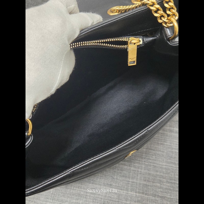 YSL Saint Laurent 聖羅蘭 loulou黑金 鍊條包 肩背包 斜背包-49