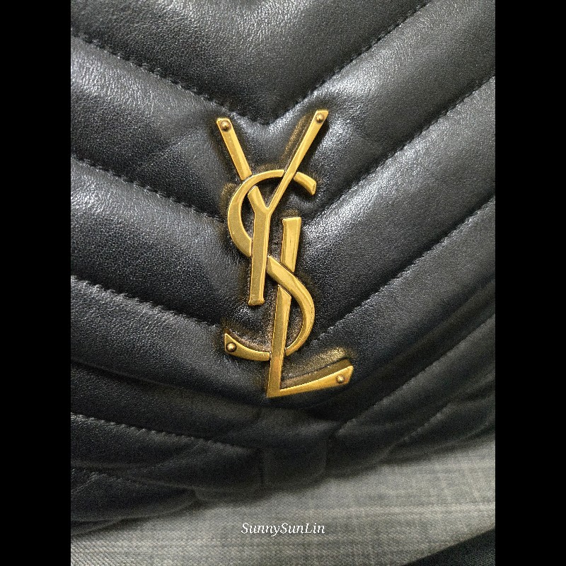 YSL Saint Laurent 聖羅蘭 loulou黑金 鍊條包 肩背包 斜背包-50
