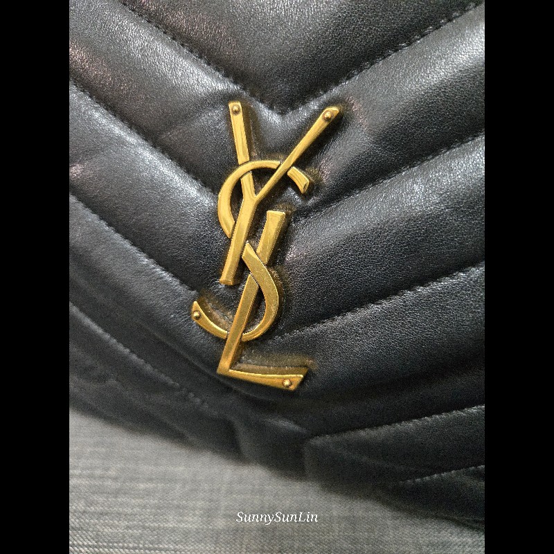 YSL Saint Laurent 聖羅蘭 loulou黑金 鍊條包 肩背包 斜背包-51