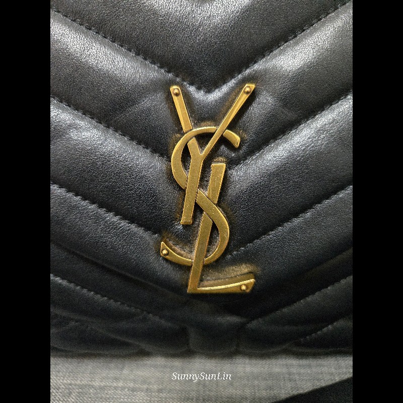 YSL Saint Laurent 聖羅蘭 loulou黑金 鍊條包 肩背包 斜背包-52