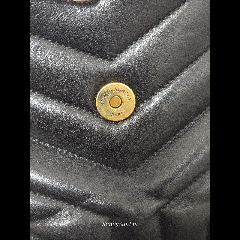 YSL Saint Laurent 聖羅蘭 loulou黑金 鍊條包 肩背包 斜背包-59