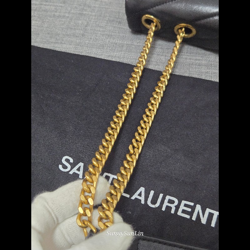 YSL Saint Laurent 聖羅蘭 loulou黑金 鍊條包 肩背包 斜背包-61