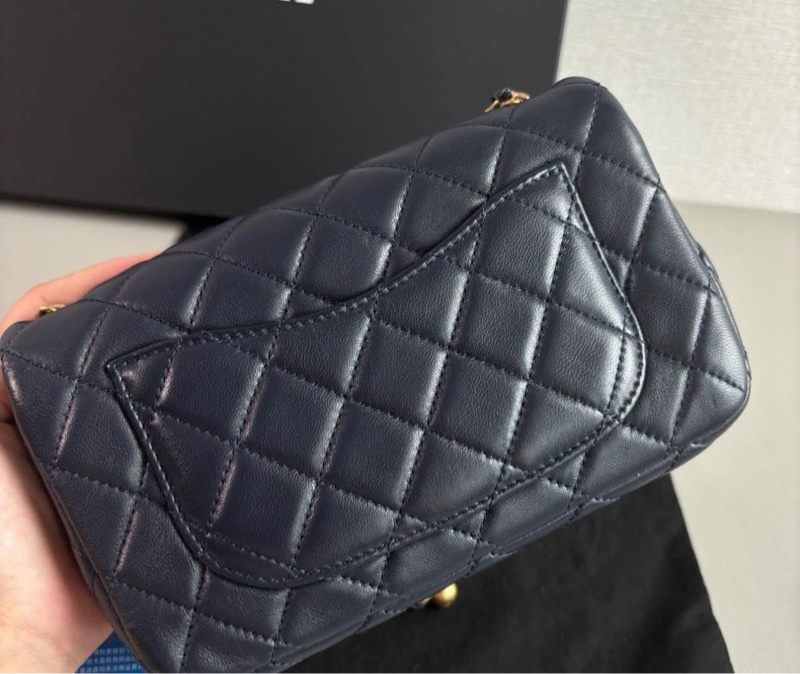 小巴黎二手名牌   Chanel mini coco 金球 午夜藍 黑夜藍-12