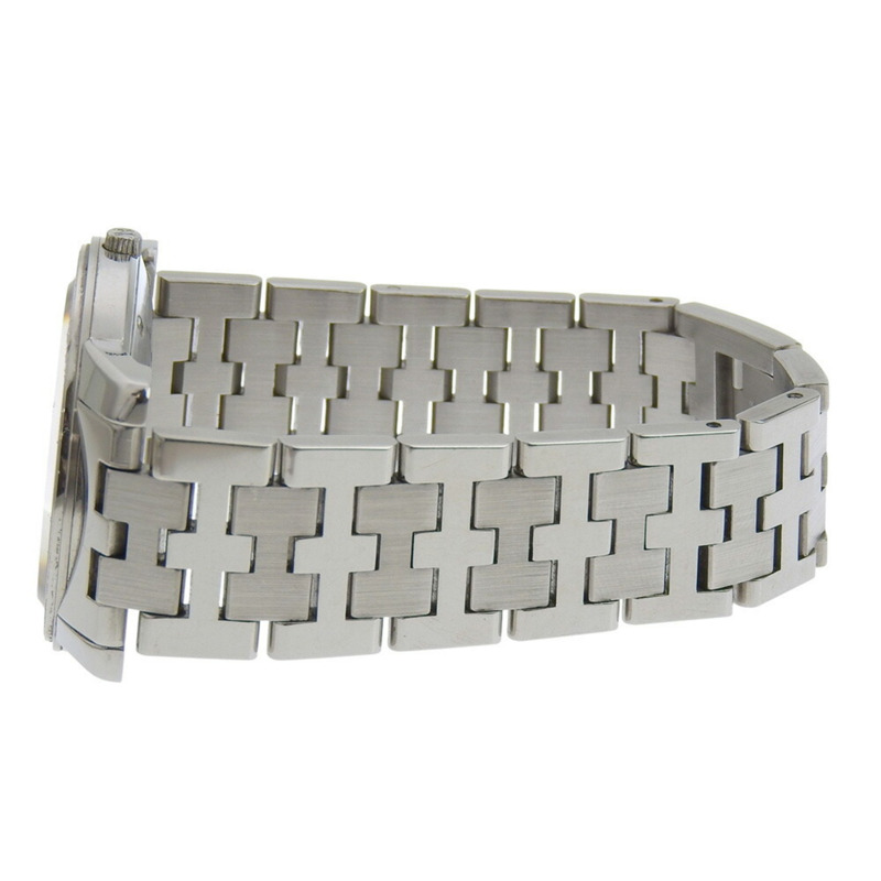 愛馬仕 Carrick 男士不鏽鋼石英錶，指針式顯示，白色錶盤-3