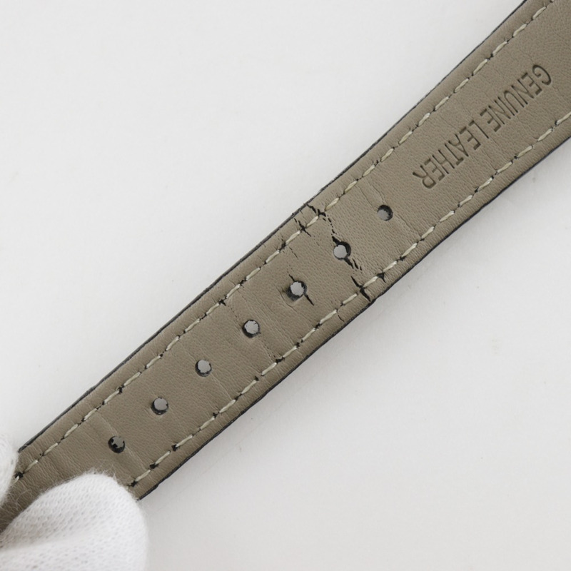 Salvatore Ferragamo 女士不鏽鋼和皮革石英腕錶,白色錶盤,模擬顯示-6