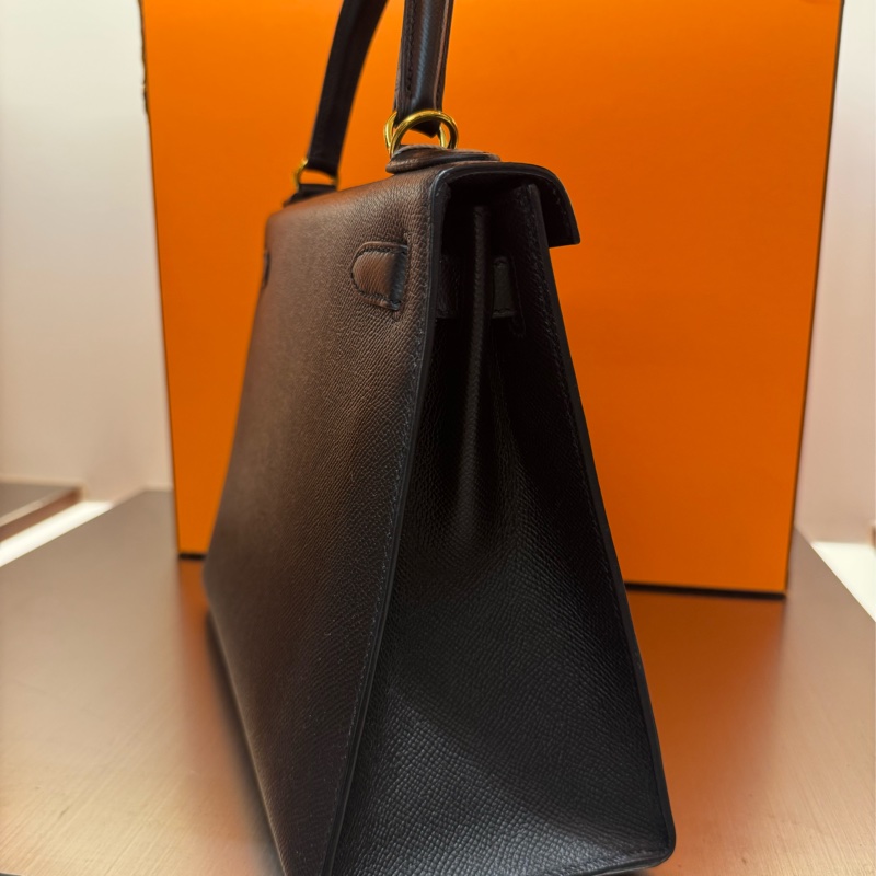 Hermes Kelly28 黑金外縫凱莉 🖤 C刻 很美的包很美的價錢 可遇不可求-3