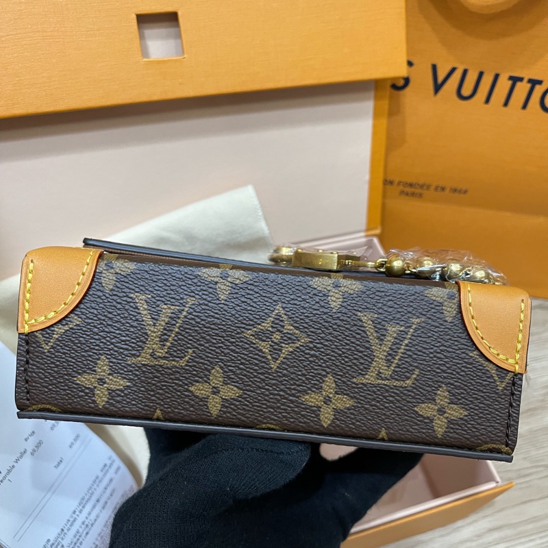 Lv新款老花小方包Steamer/台灣專櫃上個月才剛買/M14738-14