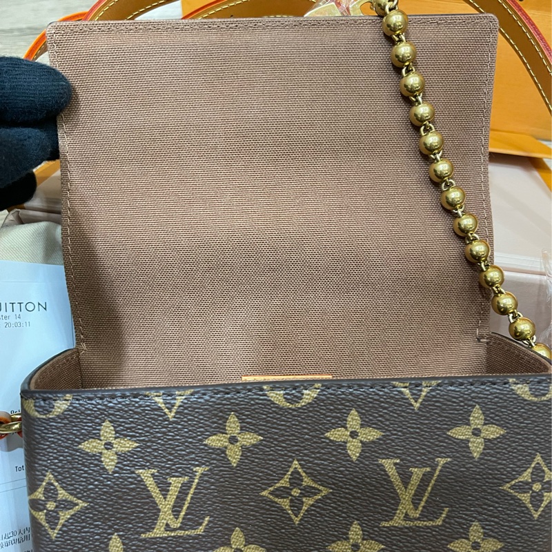 Lv新款老花小方包Steamer/台灣專櫃上個月才剛買/M14738-19