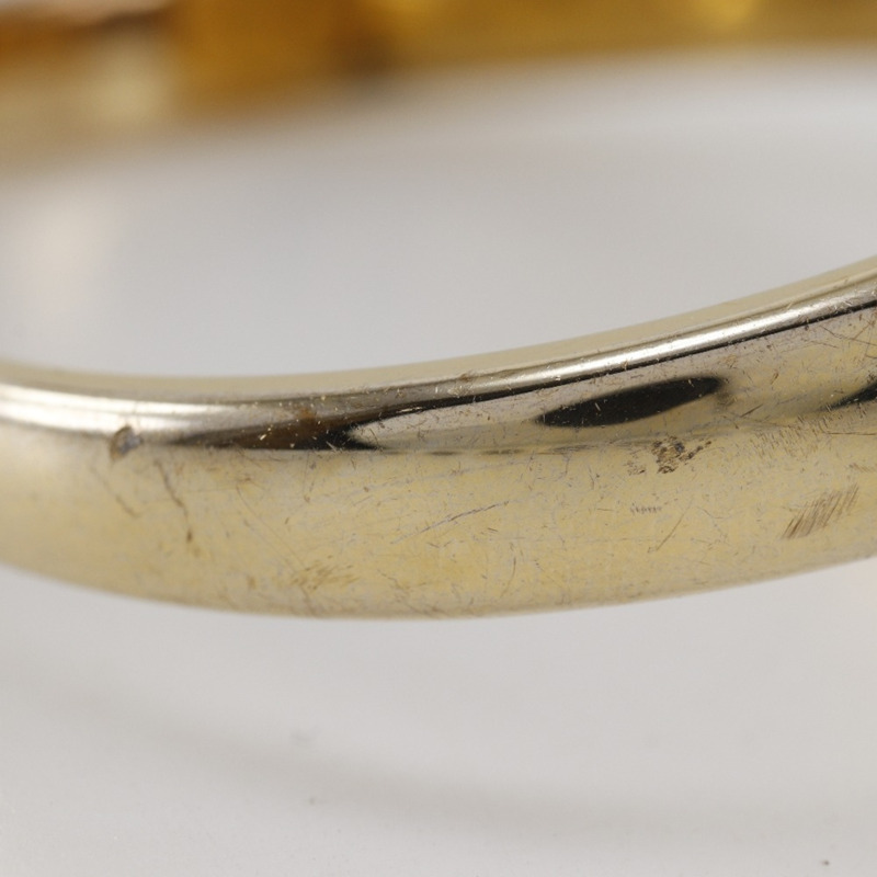 Gucci 1400L 女士腕錶，鍍金不鏽鋼錶殼，石英機芯，指針式顯示，白色錶盤-8