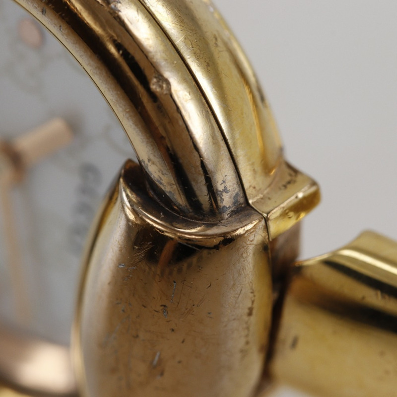 Gucci 1400L 女士腕錶，鍍金不鏽鋼錶殼，石英機芯，指針式顯示，白色錶盤-9