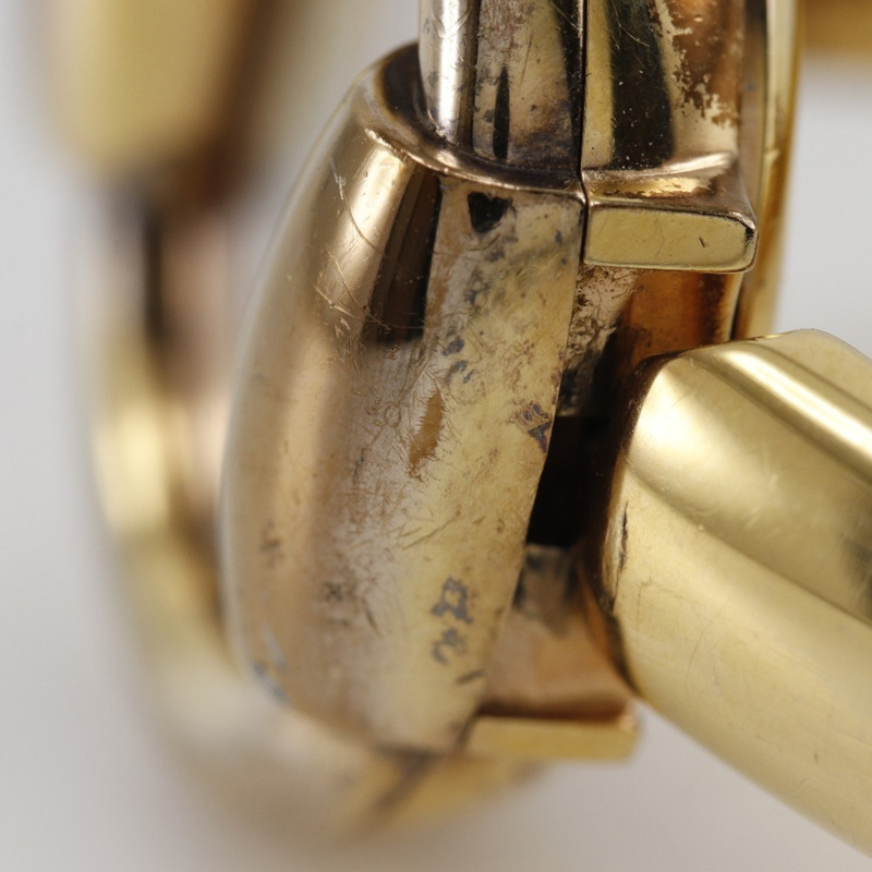 Gucci 1400L 女士腕錶，鍍金不鏽鋼錶殼，石英機芯，指針式顯示，白色錶盤-11