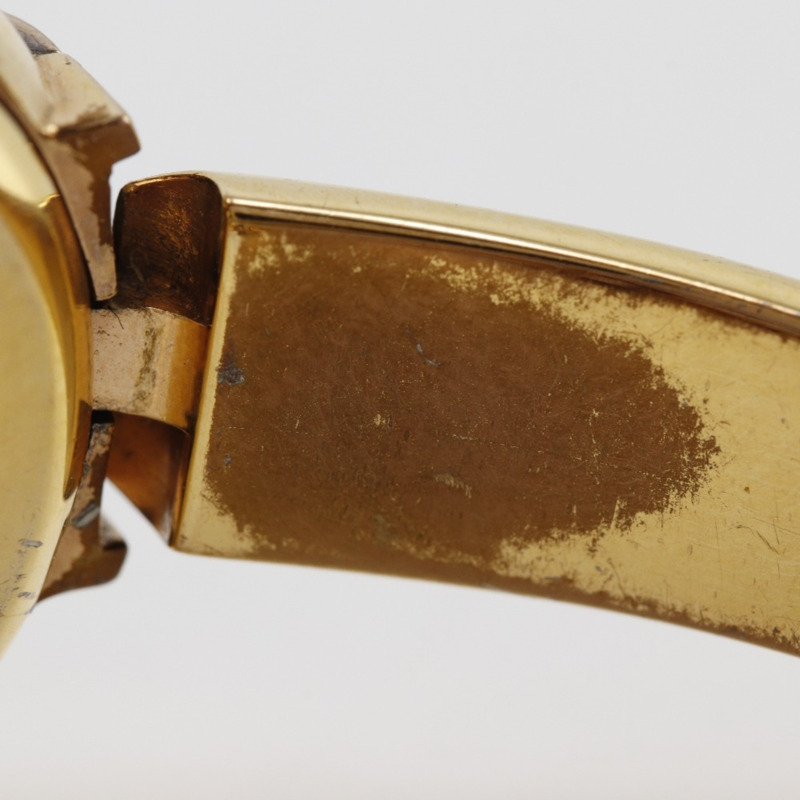 Gucci 1400L 女士腕錶，鍍金不鏽鋼錶殼，石英機芯，指針式顯示，白色錶盤-12