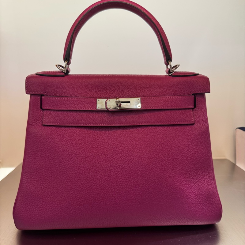 Hermes Kelly28 乾燥玫瑰紫L3色 銀釦（少鎖具） 🩷 九紫離火運買起來-11