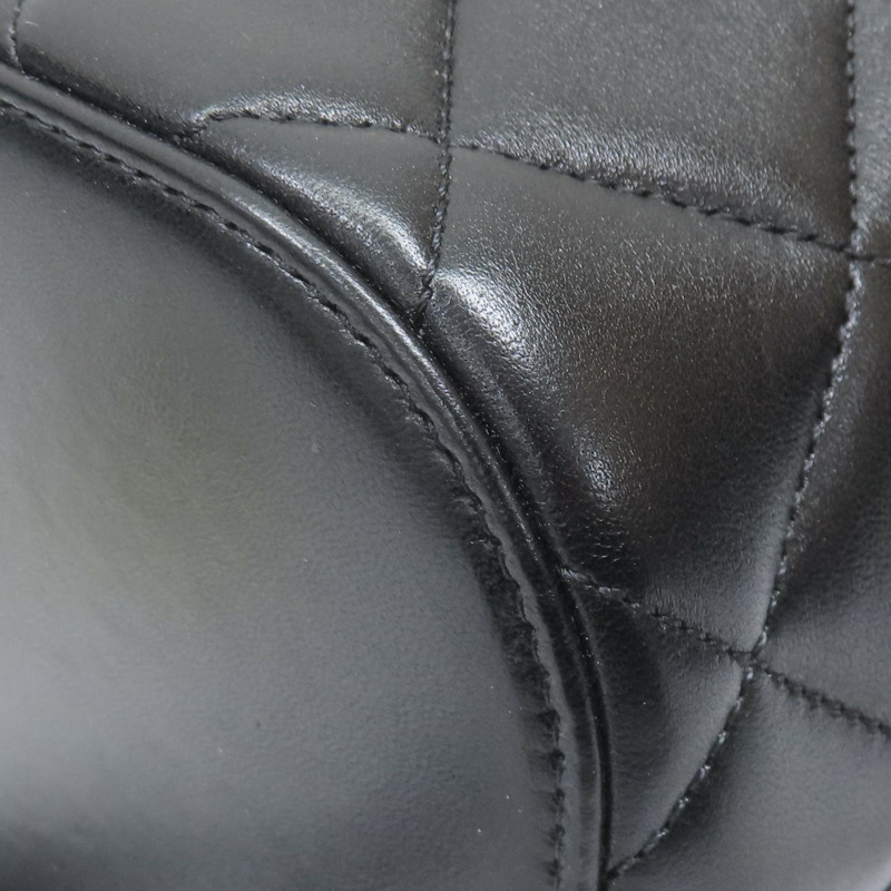 黑色 羊皮 菱格紋 Trendy cosmetic case 鍊帶 化妝包 肩背包【CHANEL 香奈兒】-13