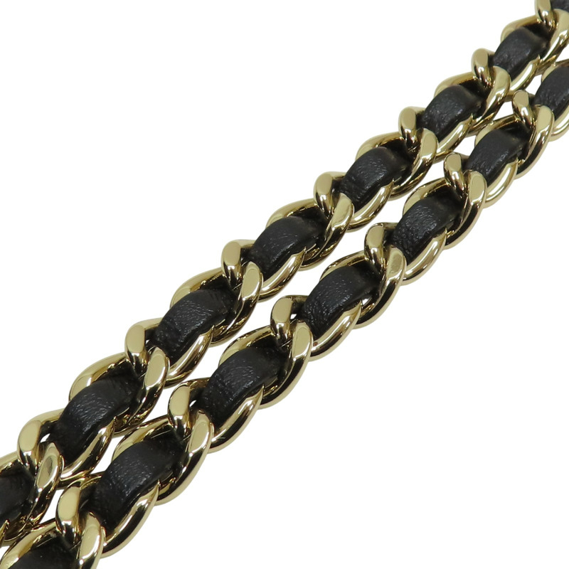 黑色 牛皮 菱格紋 化妝包 兩用包【CHANEL 香奈兒】-14