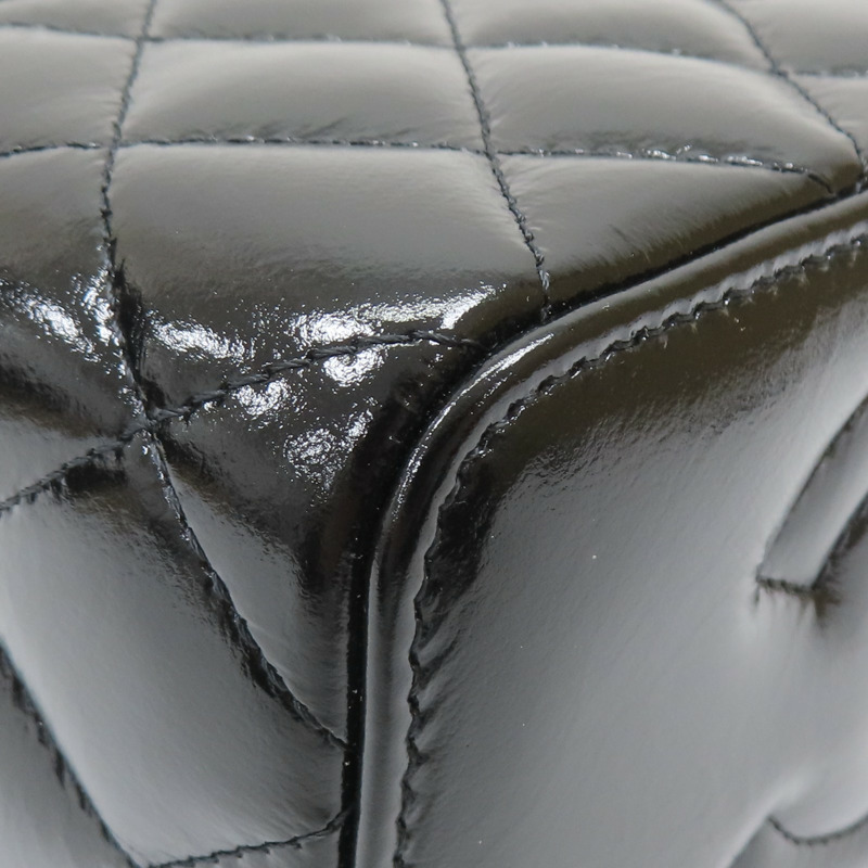 黑色 牛皮 菱格紋 化妝包 兩用包【CHANEL 香奈兒】-17