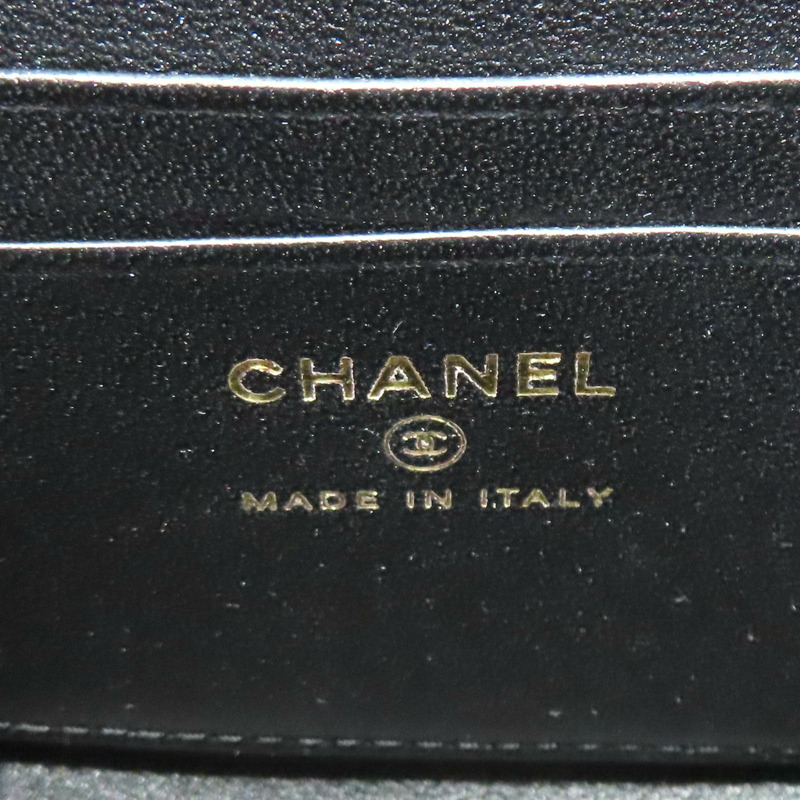 黑色 羊皮 菱格紋 enamel handle crossbody bag 肩背包【CHANEL 香奈兒】-7