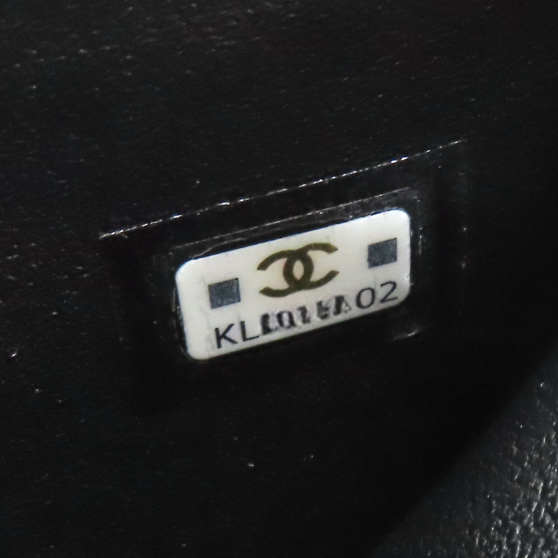 黑色 羊皮 菱格紋 enamel handle crossbody bag 肩背包【CHANEL 香奈兒】-8