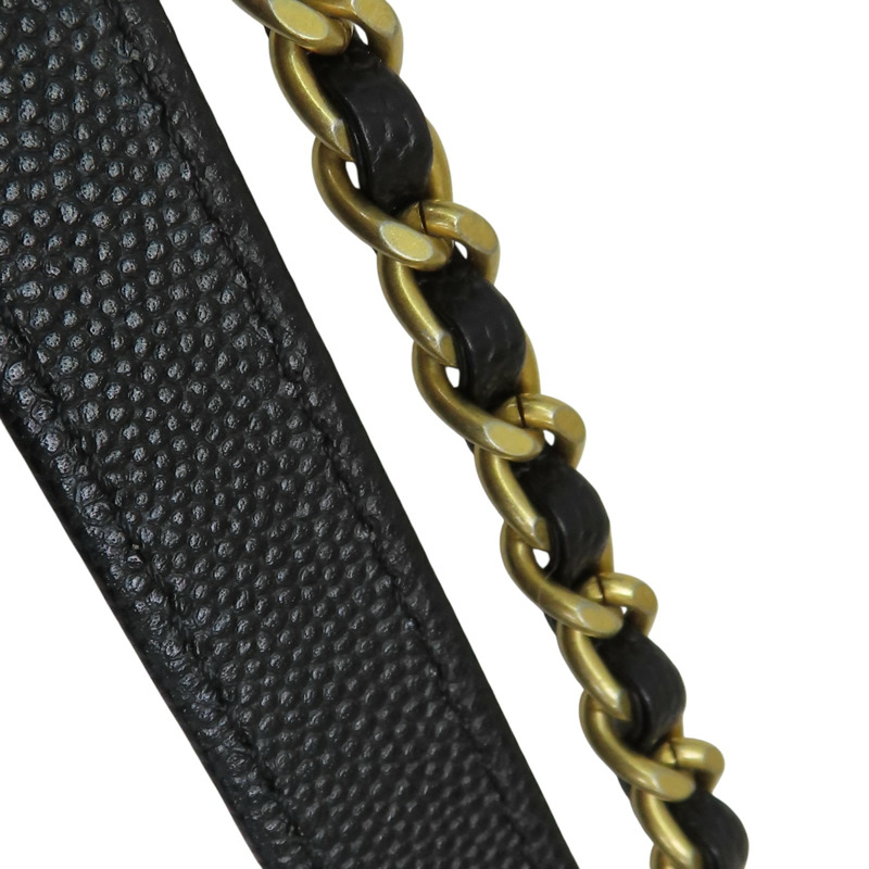 黑色 牛皮 CC Filigree Vanity 肩背包 A93342【CHANEL 香奈兒】 A93342-15