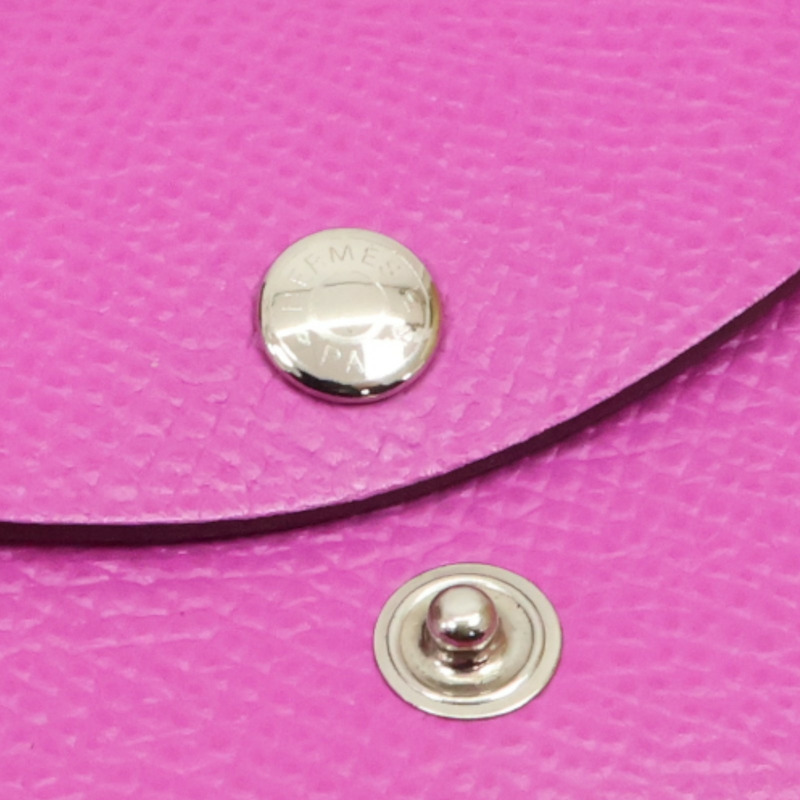 粉色牛皮 Calvi Duo 卡夾 名片夾 B刻【HERMES 愛馬仕】-15