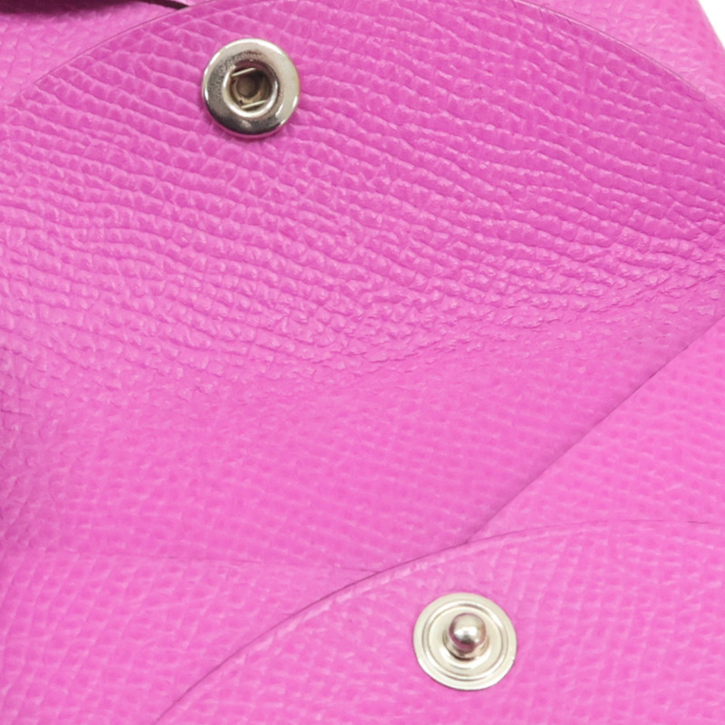 粉色牛皮 Calvi Duo 卡夾 名片夾 B刻【HERMES 愛馬仕】-16