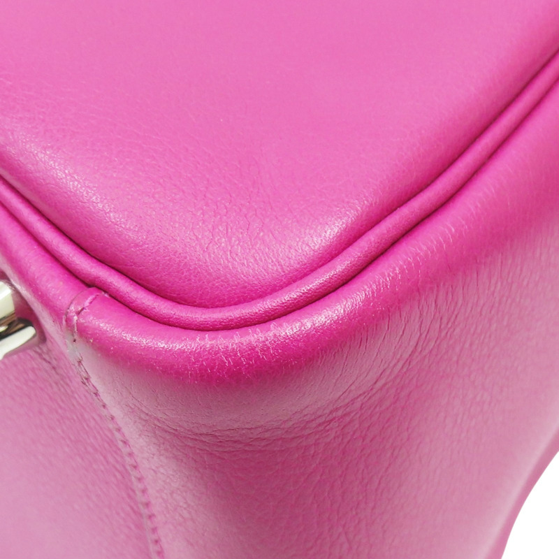 玉蘭粉 Evercolor牛皮 Lindy 30 肩背包 銀釦 A刻 (發霉)【HERMES 愛馬仕】-10