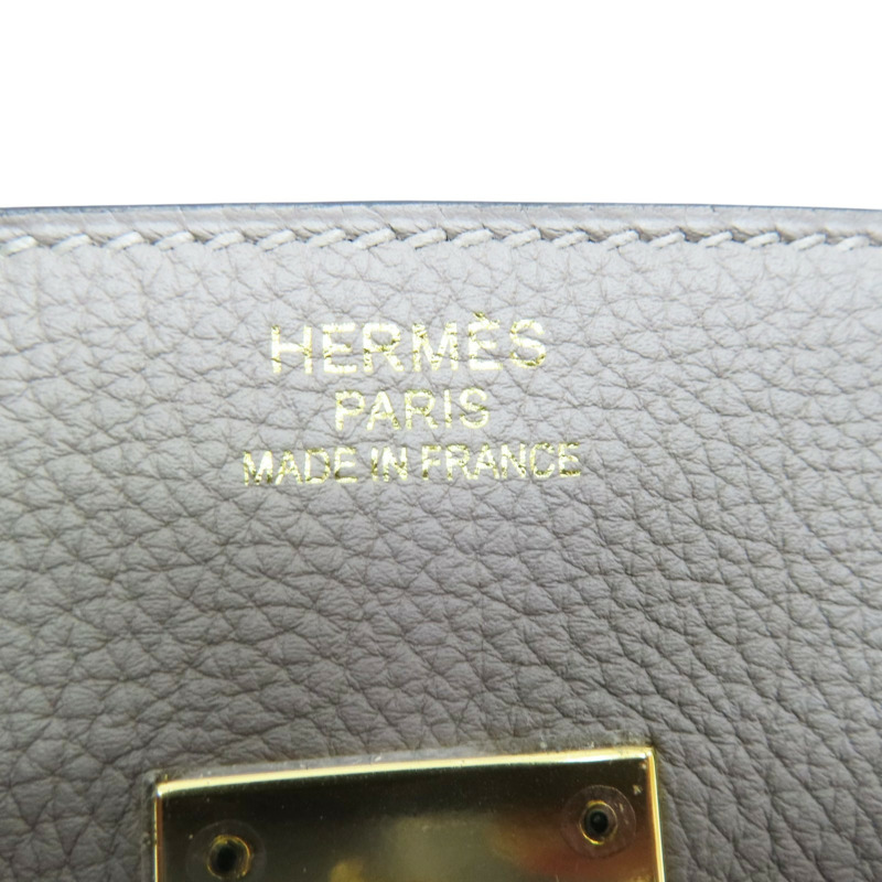 斑鳩灰 Togo牛皮 Birkin 35 柏金包 手提包 A刻 金扣【HERMES 愛馬仕】-6