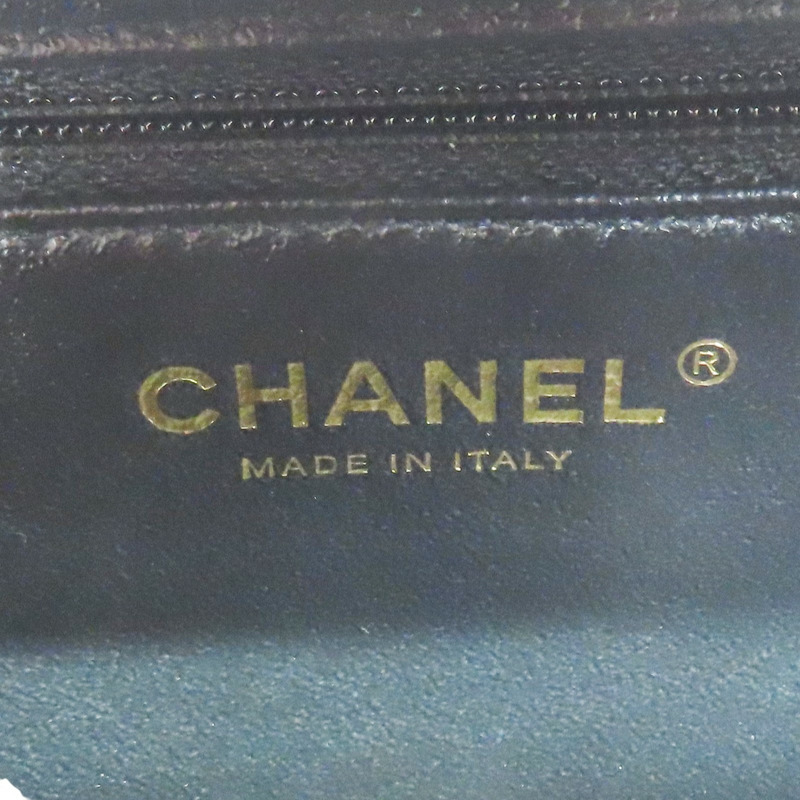 黑色 牛皮 鍊帶 肩背包 金釦【CHANEL 香奈兒】-6