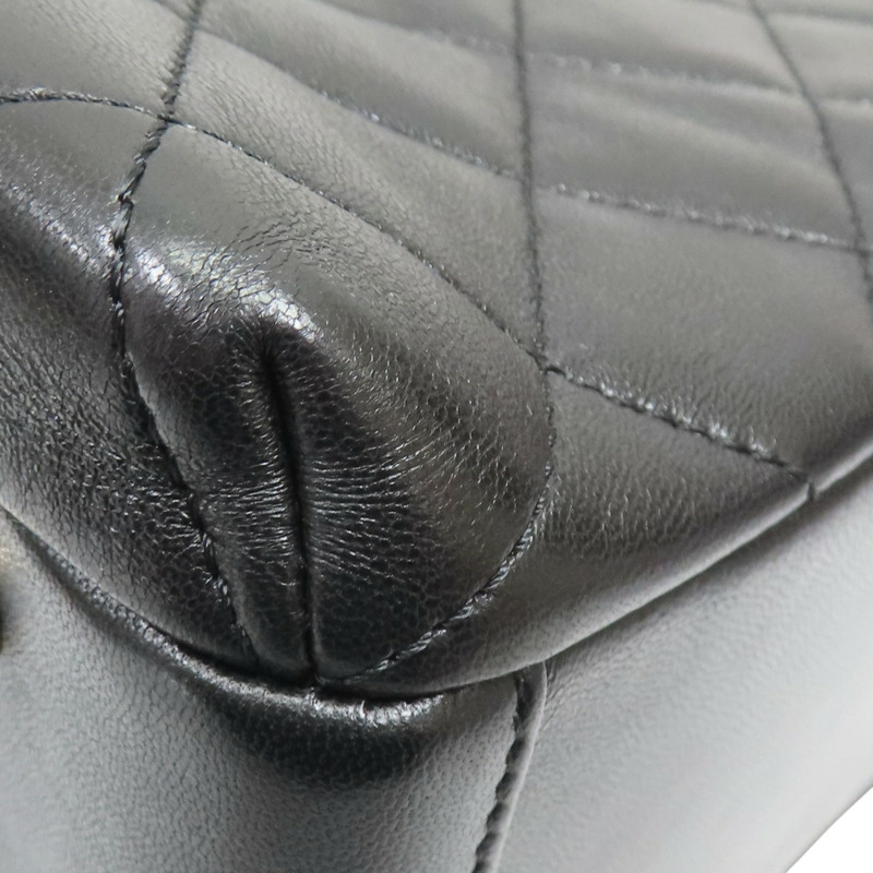 黑色 牛皮 鍊帶 肩背包 金釦【CHANEL 香奈兒】-14