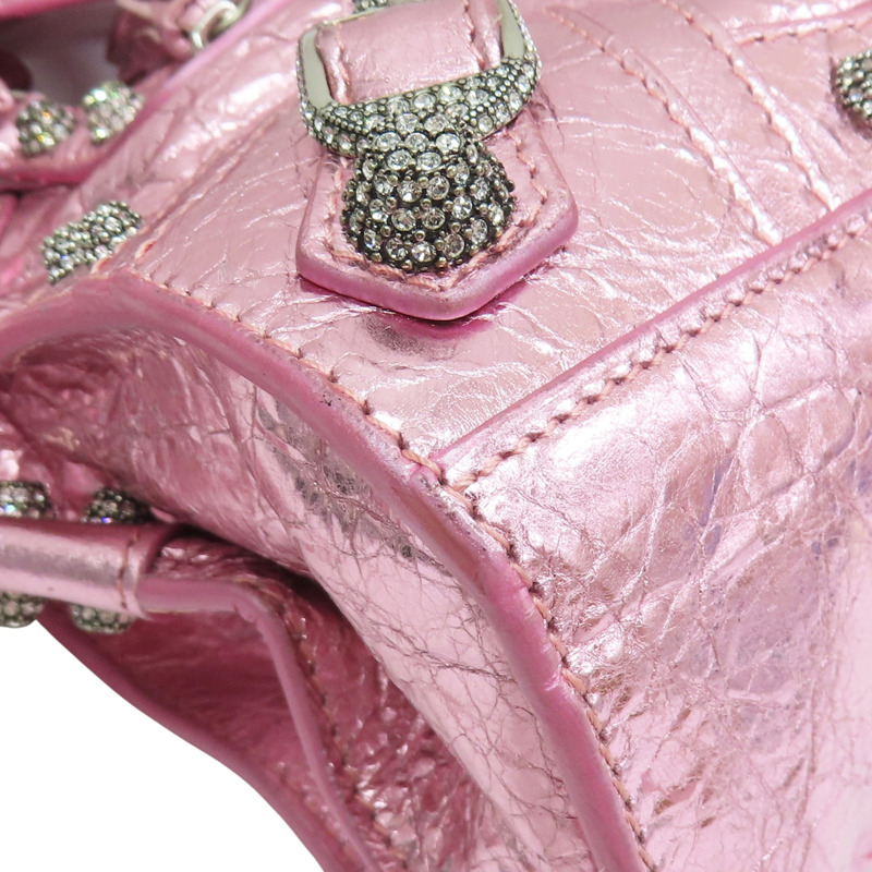 粉色 山羊皮 Neo Cagole 兩用包【BALENCIAGA 巴黎世家】 #700940-9