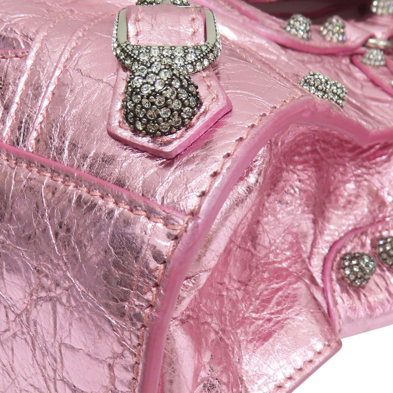 粉色 山羊皮 Neo Cagole 兩用包【BALENCIAGA 巴黎世家】 #700940-10