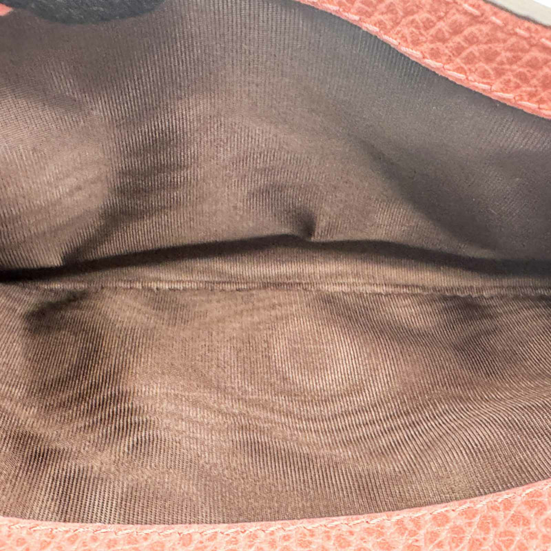 粉色牛皮 扣式長夾 449279【GUCCI 古馳】 449279-7