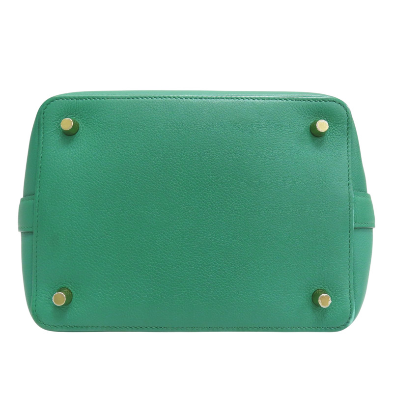 絲絨綠 Evercolor牛皮 Toolbox 20 兩用包 C刻【HERMES 愛馬仕】-3