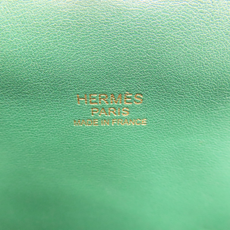 絲絨綠 Evercolor牛皮 Toolbox 20 兩用包 C刻【HERMES 愛馬仕】-6