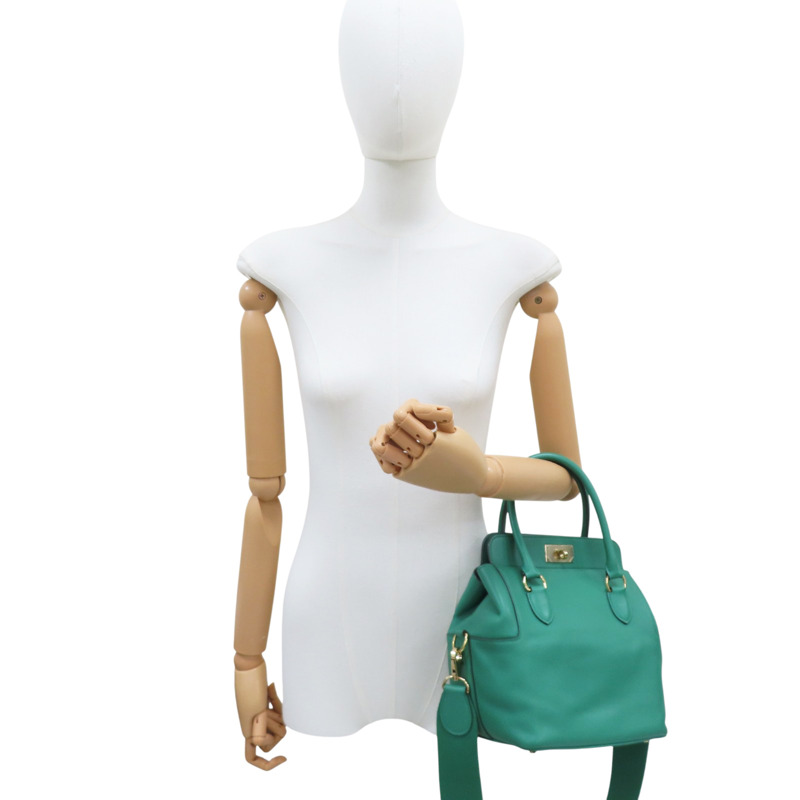 絲絨綠 Evercolor牛皮 Toolbox 20 兩用包 C刻【HERMES 愛馬仕】-9