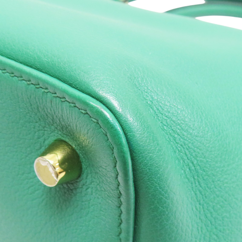 絲絨綠 Evercolor牛皮 Toolbox 20 兩用包 C刻【HERMES 愛馬仕】-11