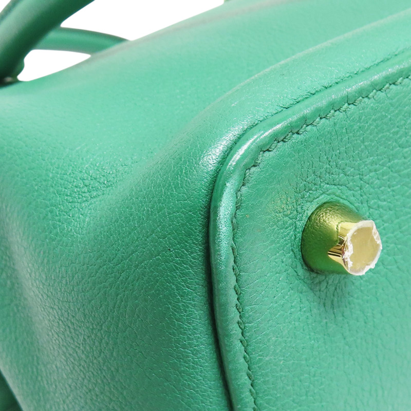 絲絨綠 Evercolor牛皮 Toolbox 20 兩用包 C刻【HERMES 愛馬仕】-12