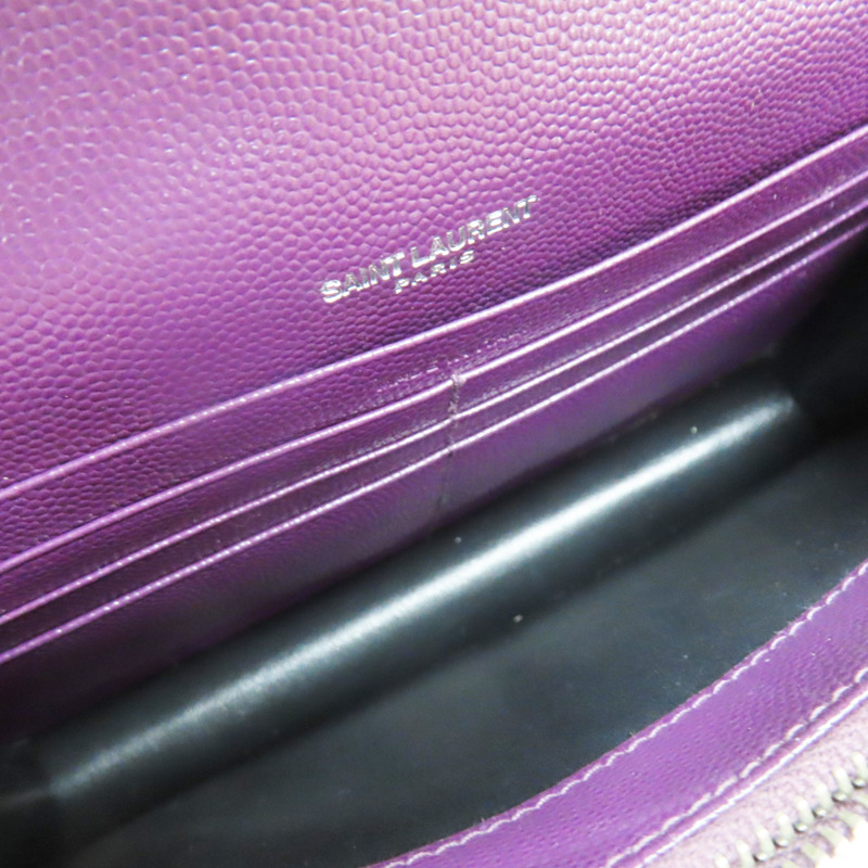 紫色 牛皮 WOC 鏈帶 肩背包【SAINT LAURENT 聖羅蘭】-4
