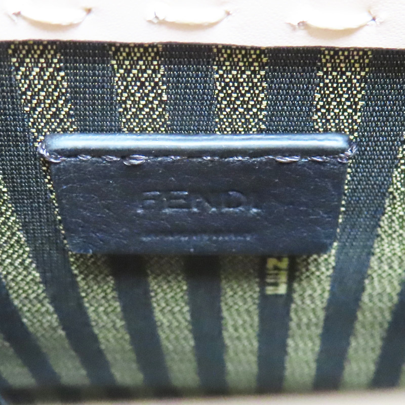 粉膚色 牛皮 肩背包【FENDI 芬迪】 8BS051-5