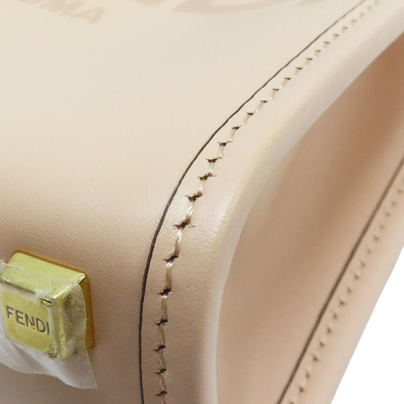 粉膚色 牛皮 肩背包【FENDI 芬迪】 8BS051-8